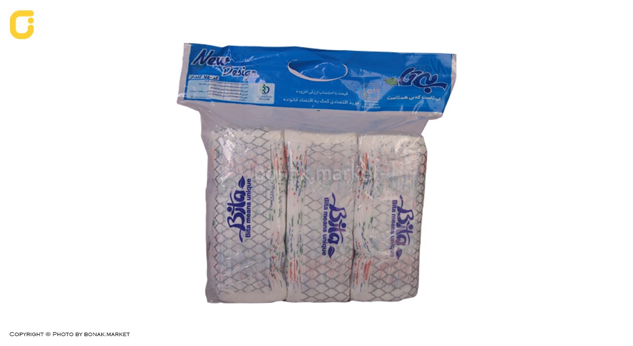 بی تا دستمال750گلدار-12ع