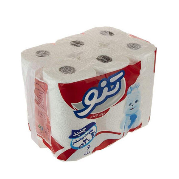 تنو دستمال حوله6رول-4ع