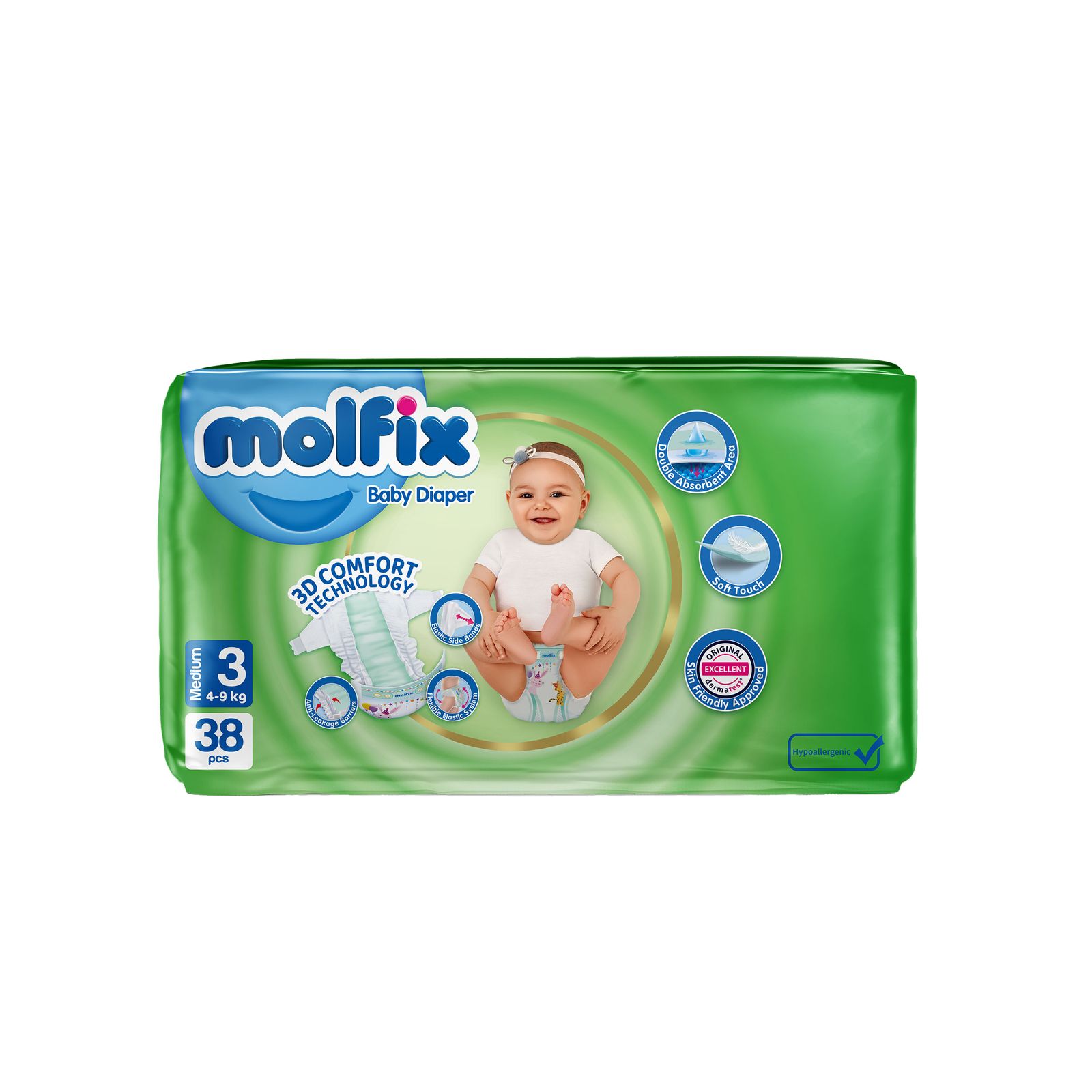 مولفیکس پوشک دوبل3-4ع