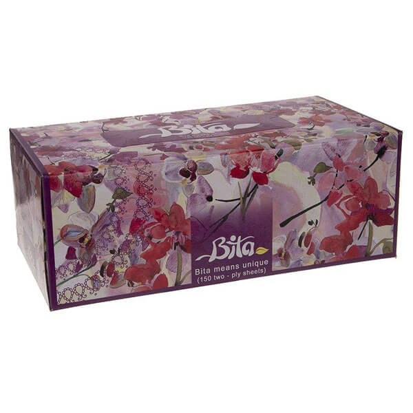 بی تا دستمال300برگ گلدار-24ع