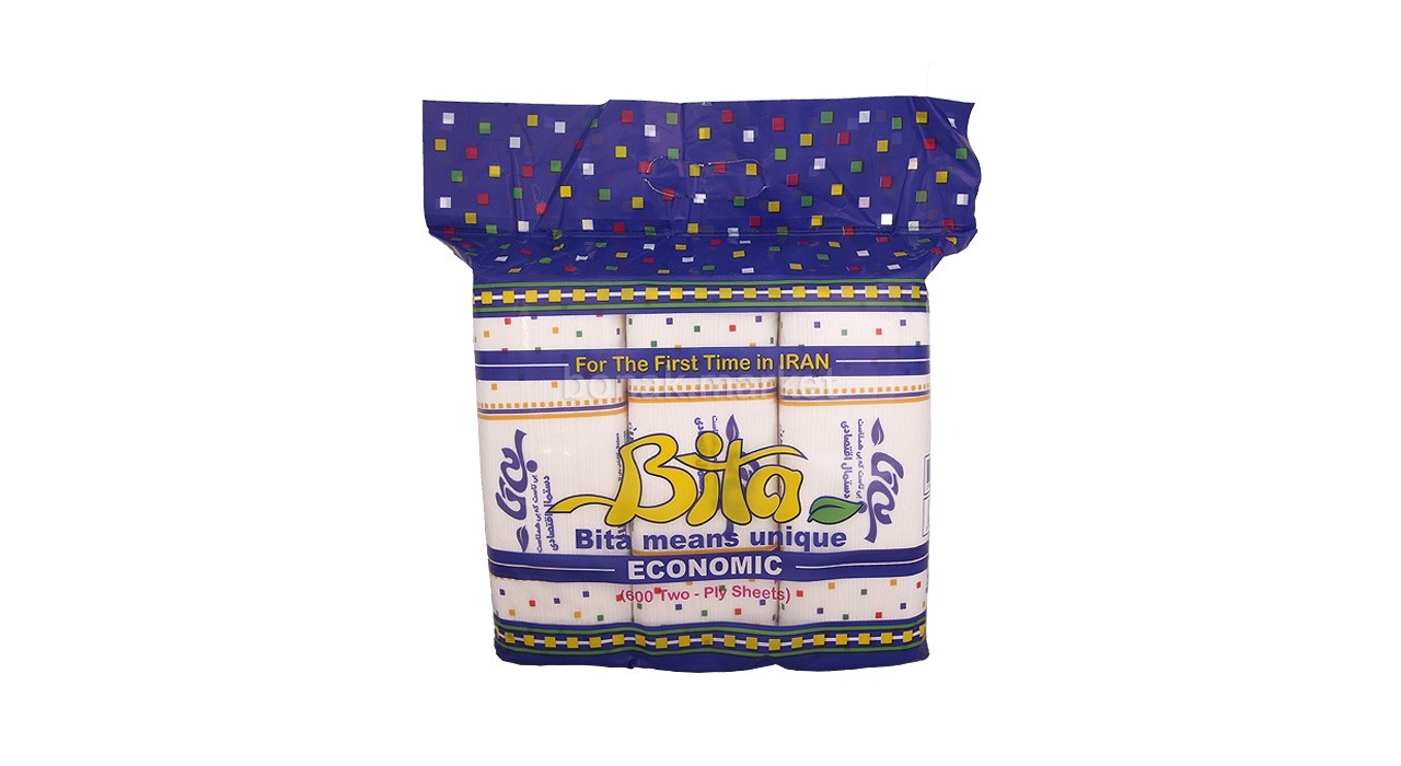 بی تا دستمال1200برگ سفید-12ع