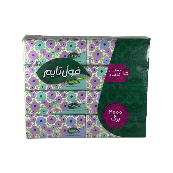 فول تایم دستمال2000برگ(8عددی)-4ع